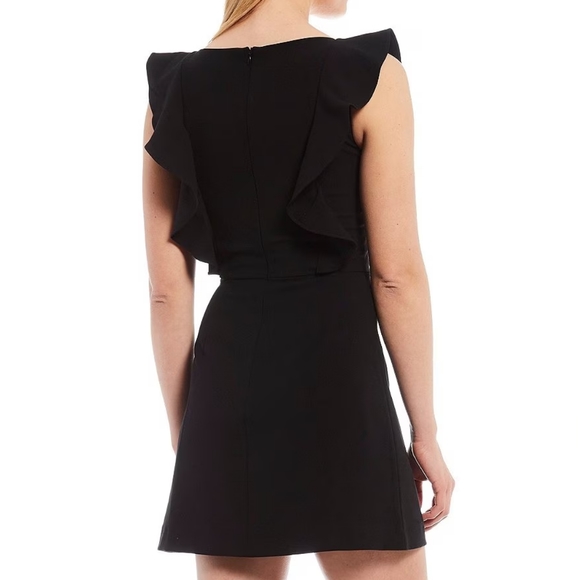 NWT French Connection Whisper Ruffle Strap Mini Dress - Size 6 - Picture 3 of 5